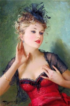 Pretty Woman KR 008 Impressionist Oil Paintings